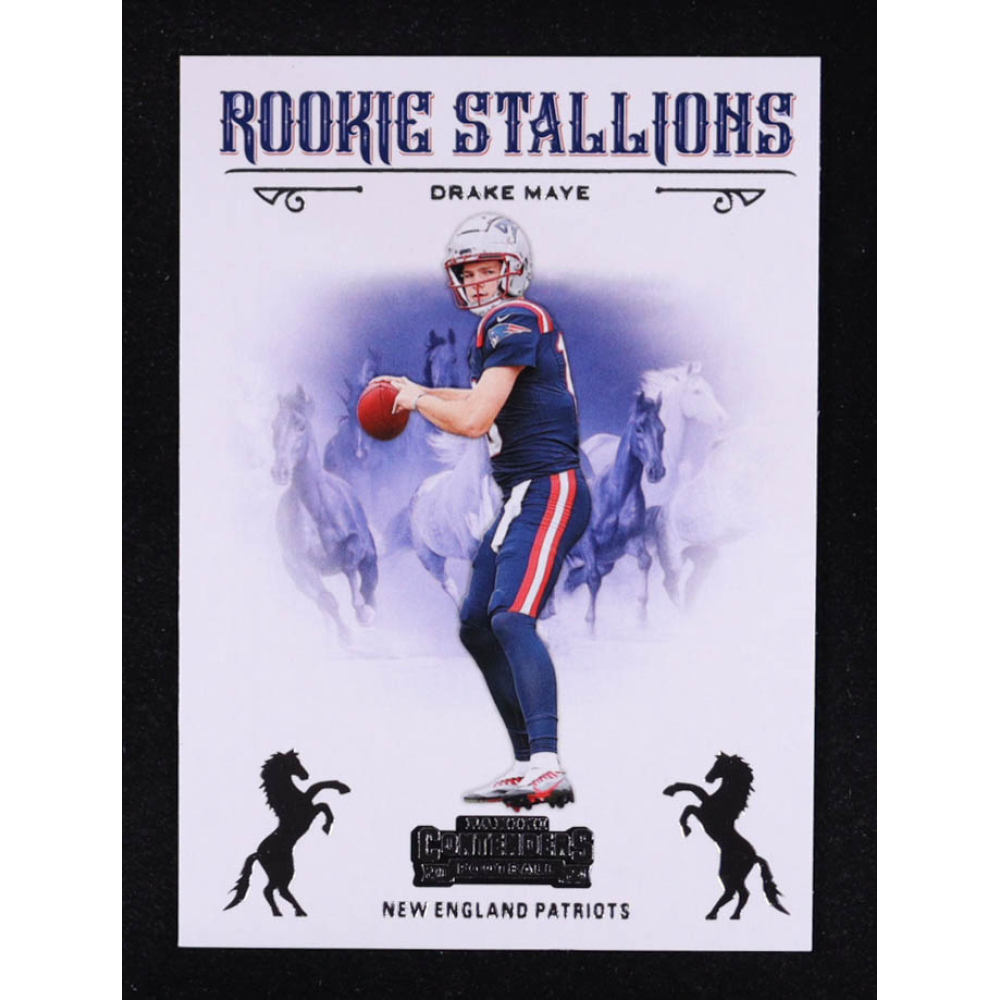 Drake Maye 2024 Panini Contenders Rookie Stallions #4 RC at PristineAuction.com