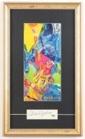 Kareem Abdul-Jabbar Signed Lakers Custom Framed Cut Display with Leroy Neiman Art Print (PSA) at PristineAuction.com