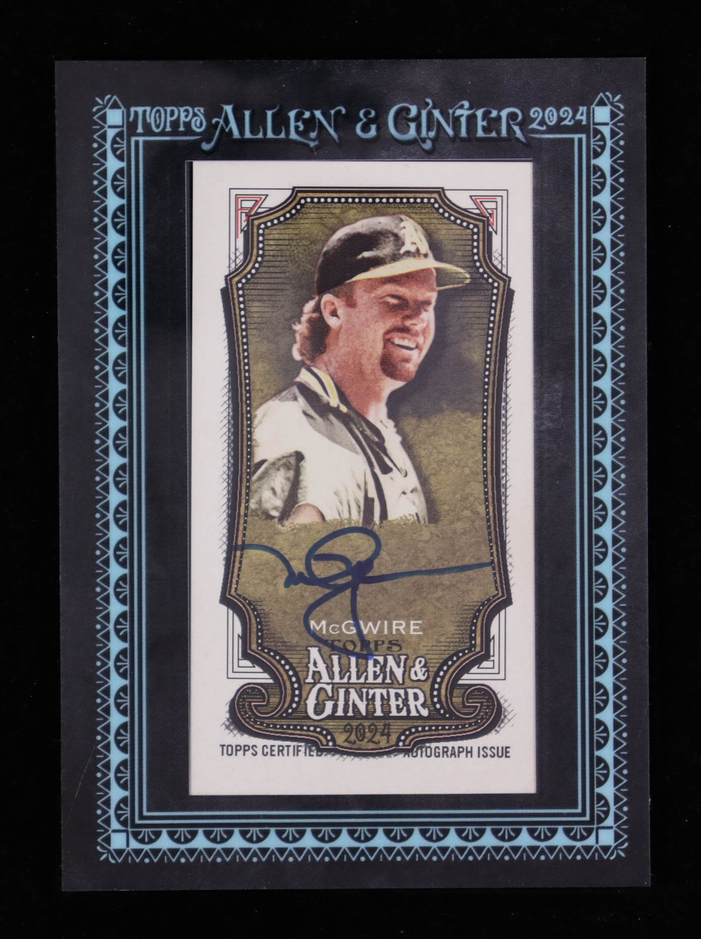 Mark McGwire 2024 Topps Allen and Ginter Framed Mini Autographs Black Frame #MAMMC #08/25 at PristineAuction.com Mark McGwire 2024 Topps Allen and Ginter Framed Mini Autographs Black Frame #MAMMC #08/25 at PristineAuction.com