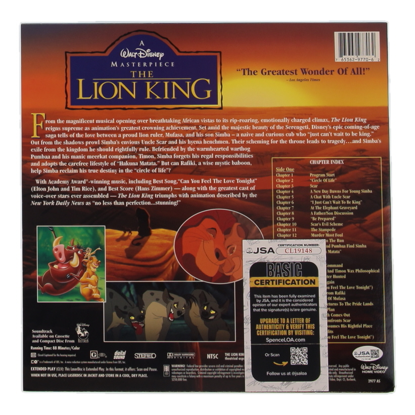 Matthew Broderick Signed "The Lion King" LaserDisc (JSA) at PristineAuction.com Matthew Broderick Signed "The Lion King" LaserDisc (JSA) at PristineAuction.com