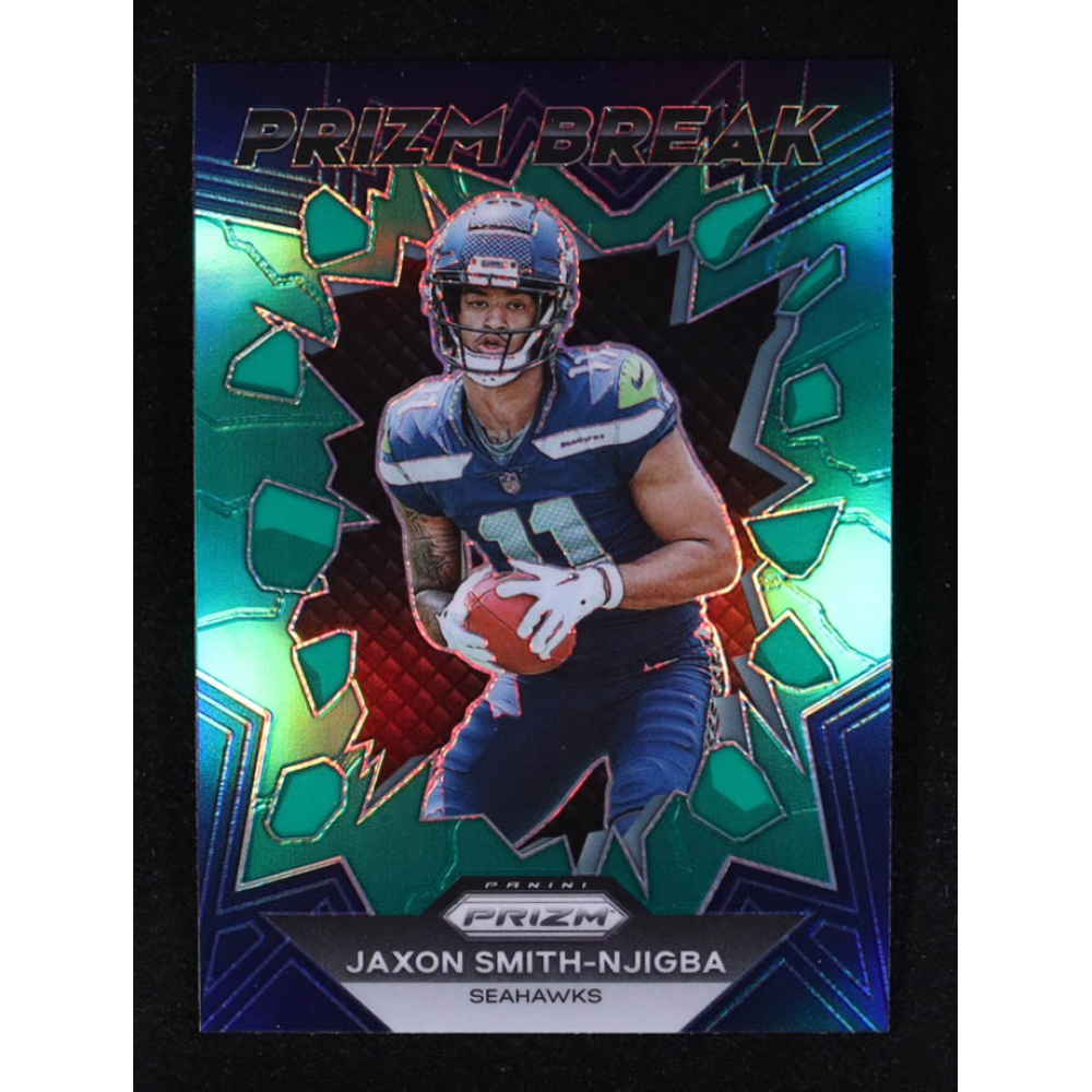 Jaxon Smith-Njigba 2023 Panini Prizm Prizm Break Prizms Green #2 RC at PristineAuction.com