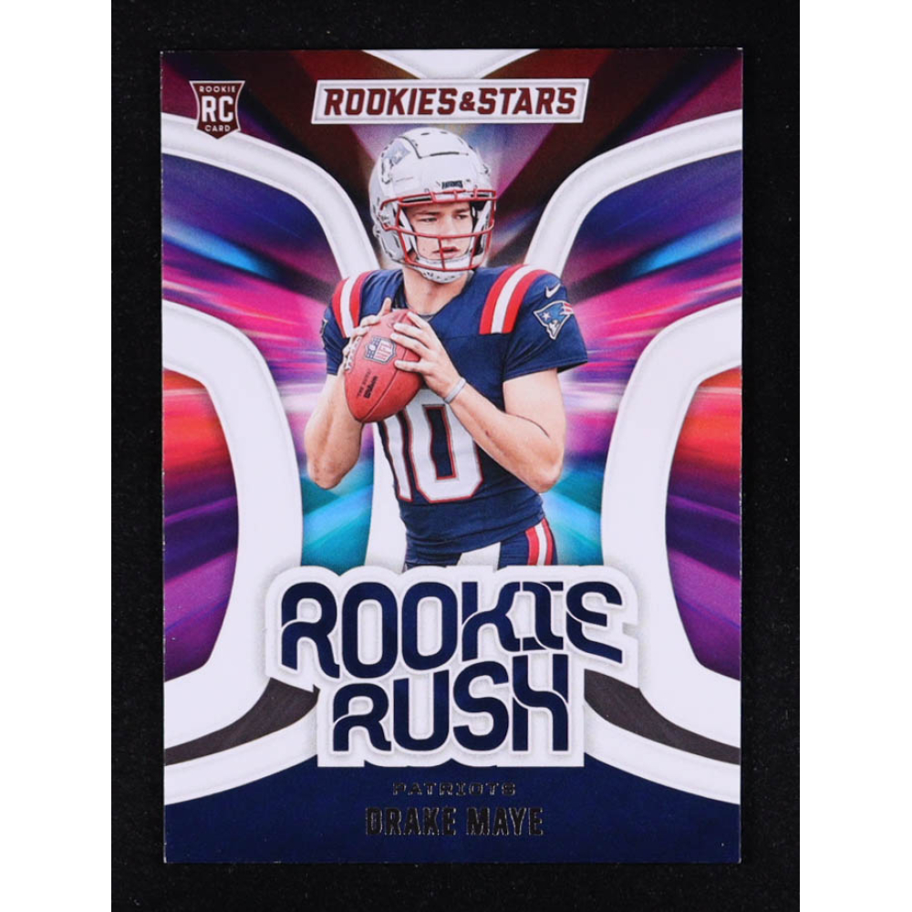 Drake Maye 2024 Rookies and Stars Rookie Rush #16 RC at PristineAuction.com