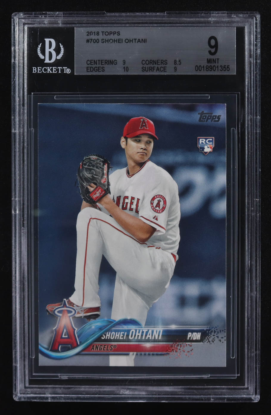 Shohei Ohtani 2018 Topps #700 RC (BGS 9) at PristineAuction.com Shohei Ohtani 2018 Topps #700 RC (BGS 9) at PristineAuction.com