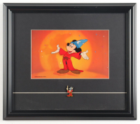 "Walt Disney: Wizard Mickey Mouse" Custom Framed Photo Display with Wizard Mickey Pin at PristineAuction.com
