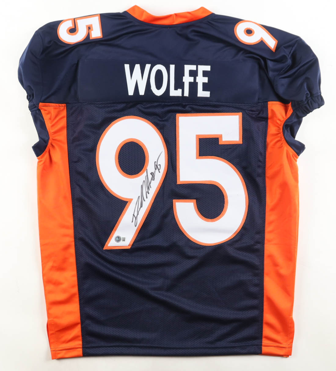 Derek Wolfe Signed Jersey (Beckett) at PristineAuction.com Derek Wolfe Signed Jersey (Beckett) at PristineAuction.com