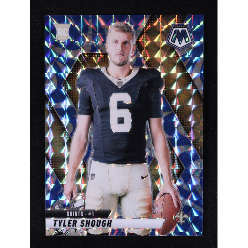 Tyler Shough 2025 Panini Mosaic Mosaic Reactive Blue #273 VAR RC at PristineAuction.com