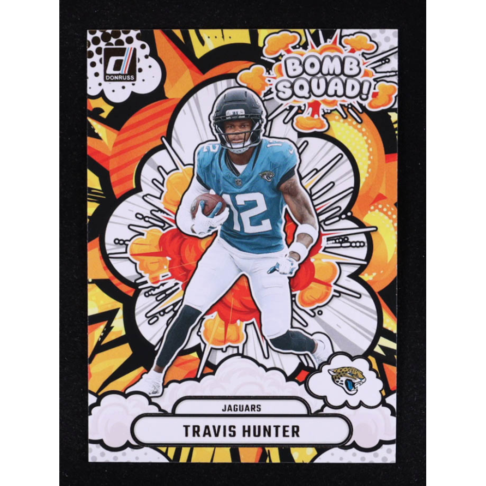 Travis Hunter 2025 Donruss Bomb Squad #7 RC at PristineAuction.com
