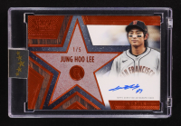 Jung Hoo Lee 2025 Topps Five Star Stars and Stitches Autographs Orange #SSJHL #1/5 at PristineAuction.com