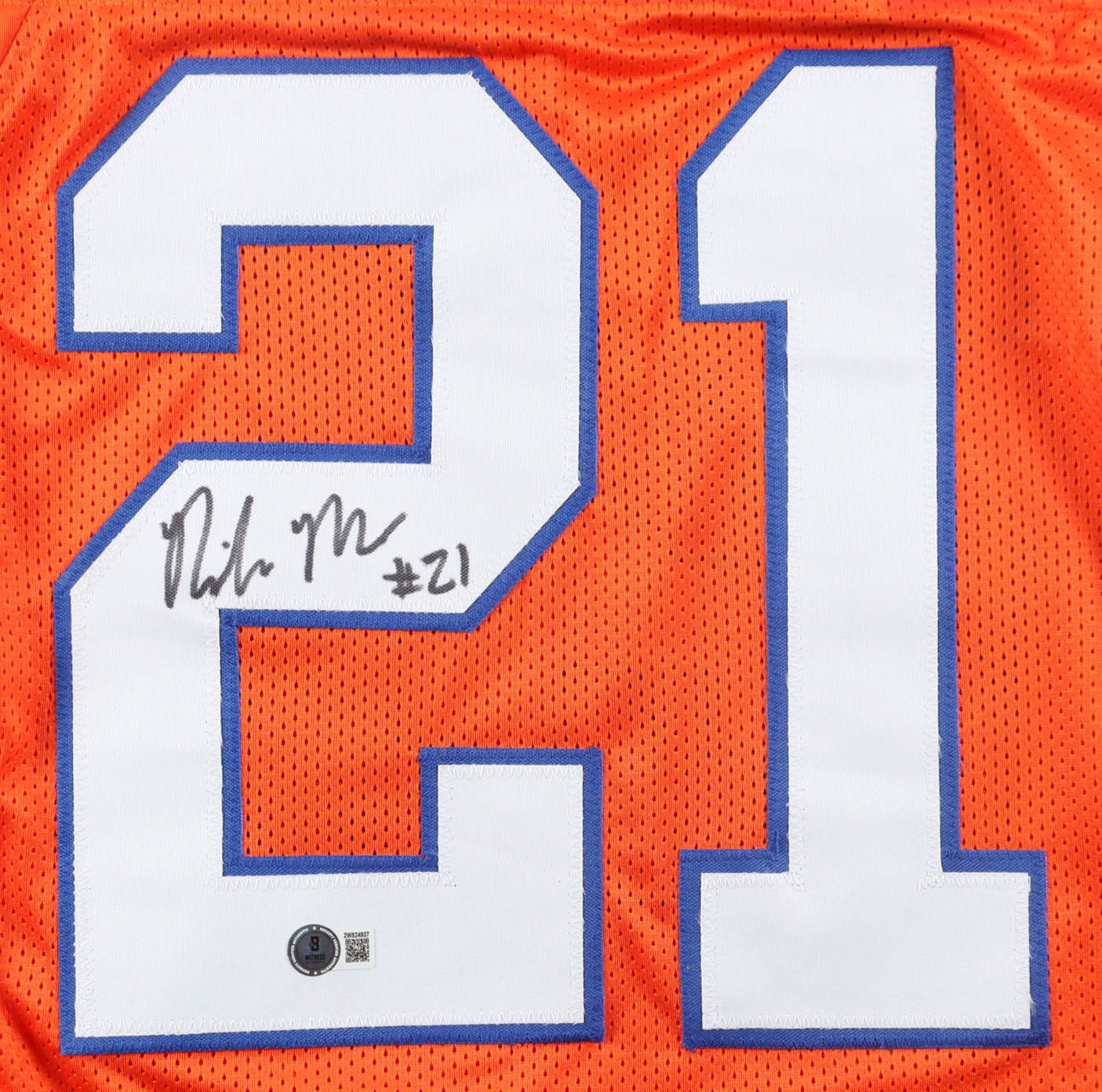 Riley Moss Signed Jersey (Beckett) at PristineAuction.com Riley Moss Signed Jersey (Beckett) at PristineAuction.com