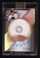 Austin Riley 2025 Topps Five Star Jumbo Prime Autographs Silver Rainbow Game-Used #JPAAR #4/5 at PristineAuction.com