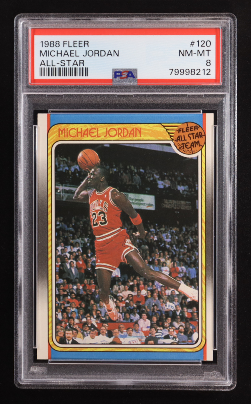 Michael Jordan 1988-89 Fleer #120 AS (PSA 8) at PristineAuction.com Michael Jordan 1988-89 Fleer #120 AS (PSA 8) at PristineAuction.com