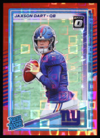 Jaxson Dart 2025 Donruss Optic Rated Rookies Preview Red Pandora #400 RC at PristineAuction.com