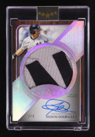 Jasson Dominguez 2025 Topps Five Star Jumbo Prime Autographs Silver Rainbow Game-Used #JPAJDO #2/5 at PristineAuction.com
