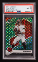 Tom Brady 2021 Panini Mosaic Mosaic Green #186 (PSA 10) at PristineAuction.com