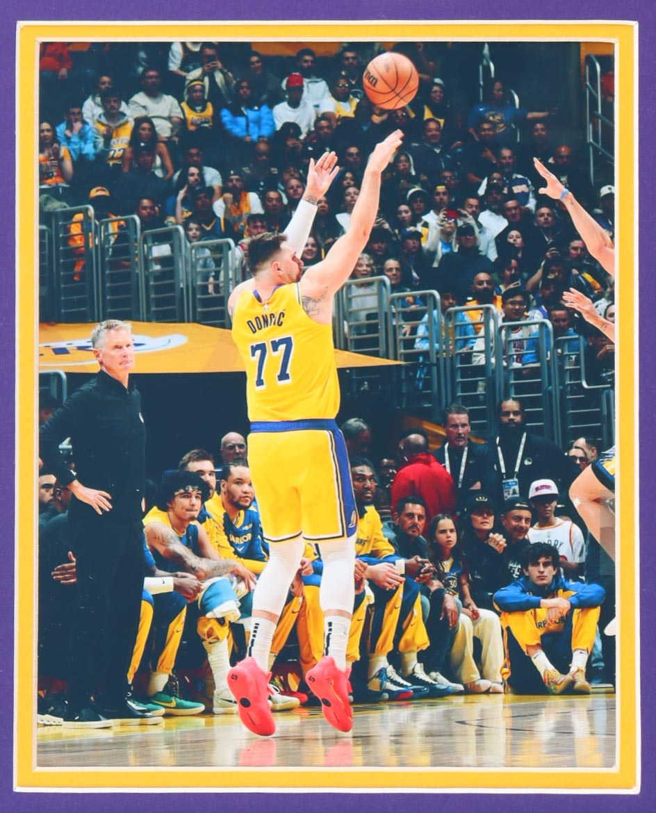 Luka Doncic Signed Custom Framed Lakers Jersey Display (PSA) at PristineAuction.com Luka Doncic Signed Custom Framed Lakers Jersey Display (PSA) at PristineAuction.com