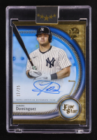 Jasson Dominguez 2025 Topps Five Star Autographs Blue #FSAJDZ #12/25 at PristineAuction.com
