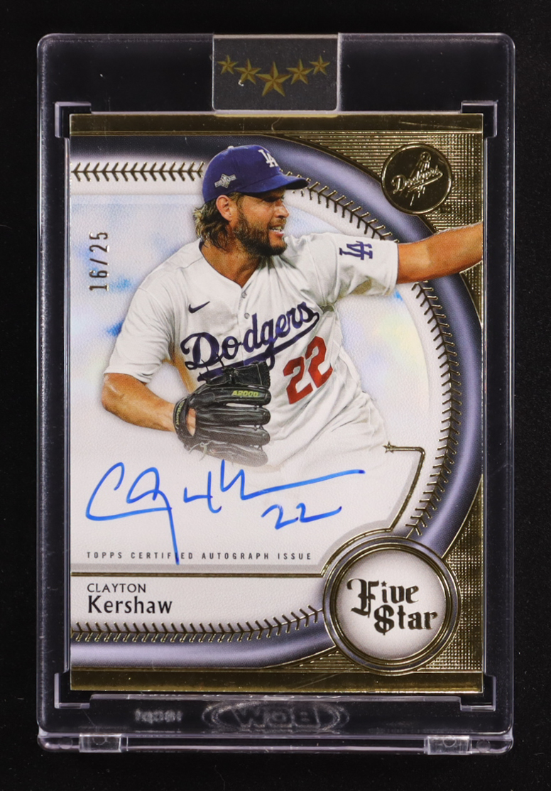 Clayton Kershaw 2025 Topps Five Star Autographs #FSACK #16/25 at PristineAuction.com Clayton Kershaw 2025 Topps Five Star Autographs #FSACK #16/25 at PristineAuction.com