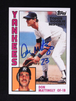 Don Mattingly Signed 2018 Topps Archives Rookie History #8 (Beckett) at PristineAuction.com
