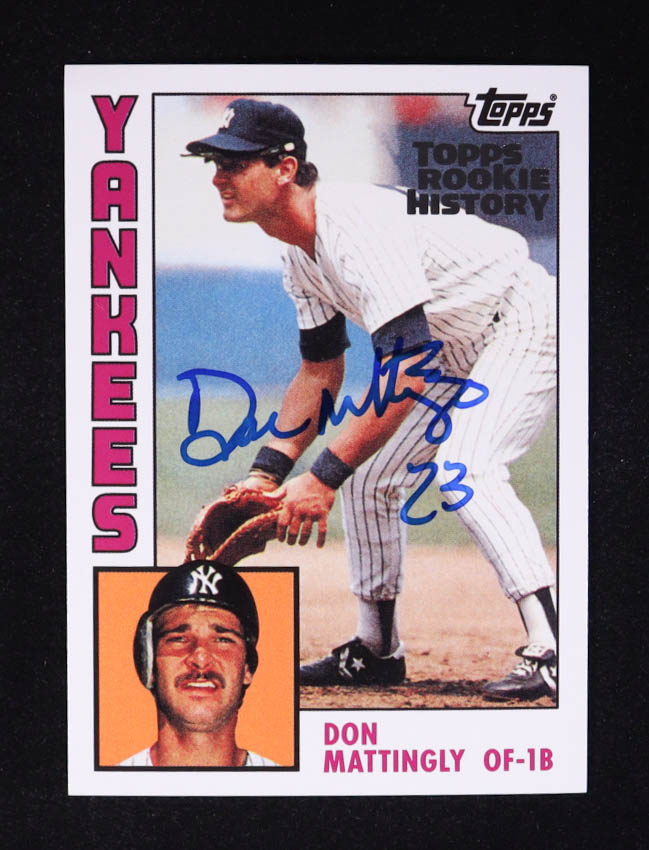Don Mattingly Signed 2018 Topps Archives Rookie History #8 (Beckett) at PristineAuction.com Don Mattingly Signed 2018 Topps Archives Rookie History #8 (Beckett) at PristineAuction.com