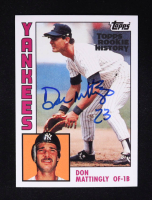 Don Mattingly Signed 2018 Topps Archives Rookie History #8 (Beckett) at PristineAuction.com
