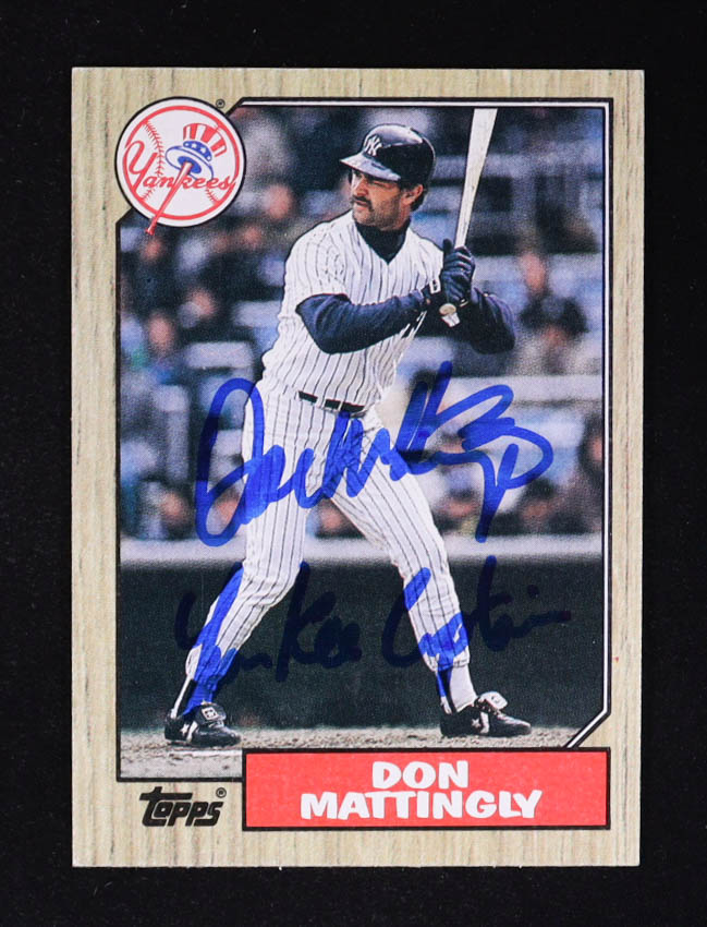 Don Mattingly Signed 1987 Topps #500 (Beckett) at PristineAuction.com Don Mattingly Signed 1987 Topps #500 (Beckett) at PristineAuction.com