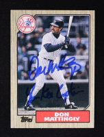 Don Mattingly Signed 1987 Topps #500 (Beckett) at PristineAuction.com