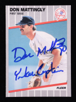Don Mattingly Signed 1989 Fleer #258 Inscribed "Yankees Captain" (Beckett) at PristineAuction.com