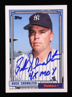 Buck Showalter Signed 1992 Topps MG #201 RC Inscribed "4x MOY" (Beckett) at PristineAuction.com