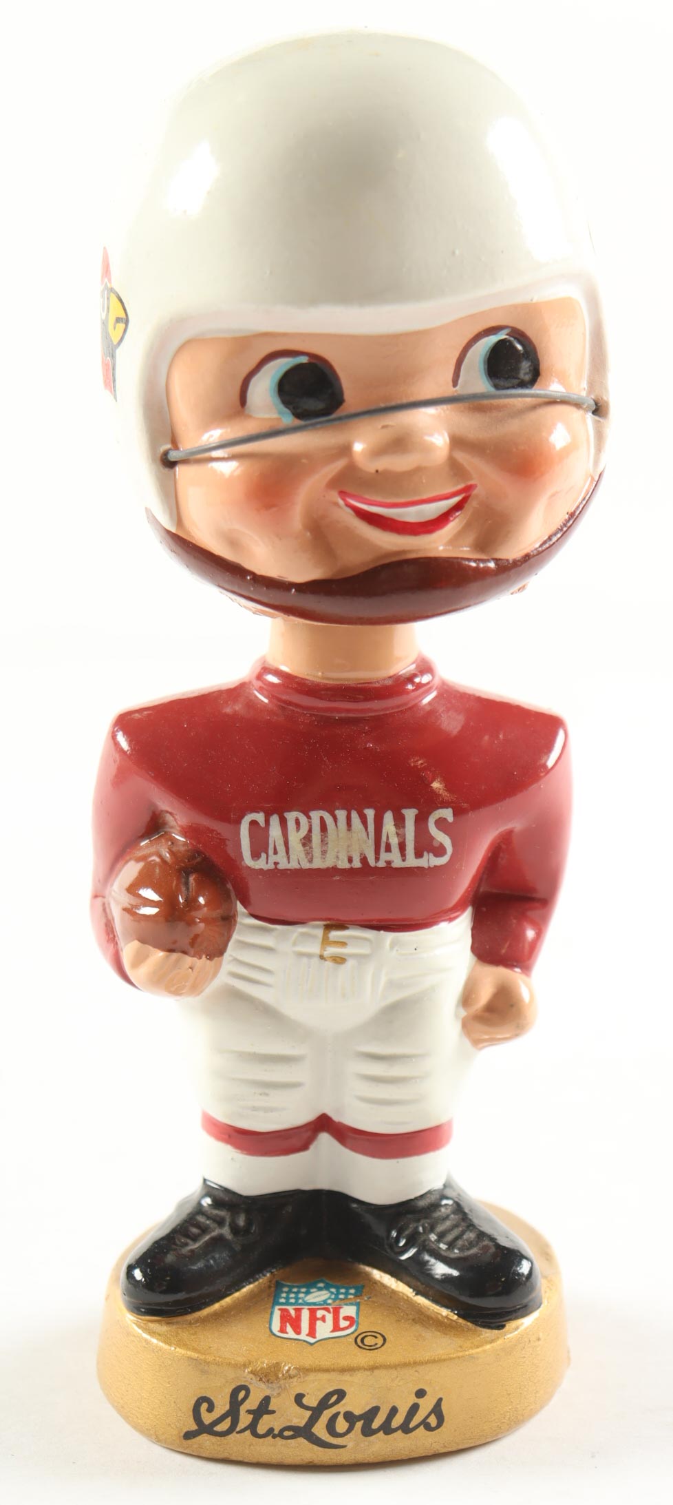 St. Louis \ Arizona Cardinals 7" Vintage Ceramic Bobblehead at PristineAuction.com St. Louis \ Arizona Cardinals 7" Vintage Ceramic Bobblehead at PristineAuction.com
