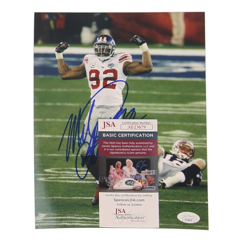 Michael Strahan Signed Giants 8x10 Photo (JSA) at PristineAuction.com Michael Strahan Signed Giants 8x10 Photo (JSA) at PristineAuction.com