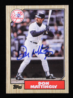 Don Mattingly Signed 1987 Topps #500 (Beckett) at PristineAuction.com