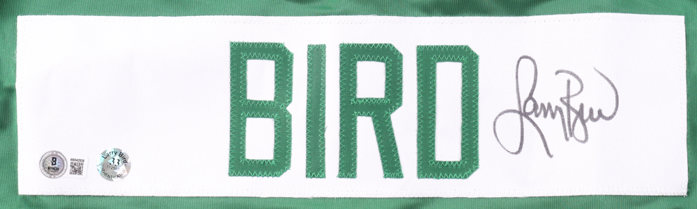 Larry Bird Signed Jersey (Beckett & Bird) at PristineAuction.com Larry Bird Signed Jersey (Beckett & Bird) at PristineAuction.com