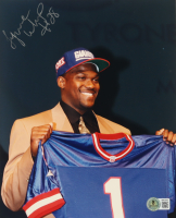Tyrone Wheatley Signed Giants 8x10 Photo (Beckett) at PristineAuction.com
