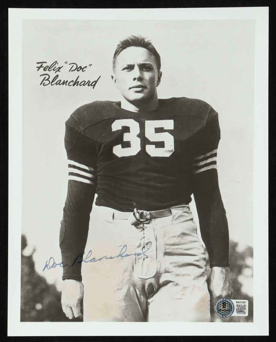 Doc Blanchard Signed North Carolina Tar Heels 8x10 Photo (Beckett) at PristineAuction.com Doc Blanchard Signed North Carolina Tar Heels 8x10 Photo (Beckett) at PristineAuction.com