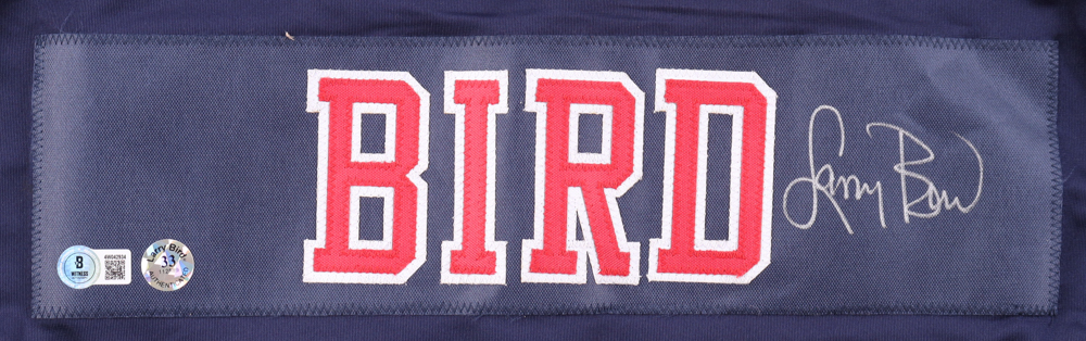 Larry Bird Signed Jersey (Beckett & Bird) at PristineAuction.com Larry Bird Signed Jersey (Beckett & Bird) at PristineAuction.com