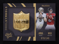 Drew Brees / Matt Ryan 2015 Panini Black Gold Duel Symbols #DTS10 #079/149 at PristineAuction.com