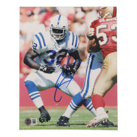 Edgerrin James Signed Colts 8x10 Photo (Beckett) at PristineAuction.com