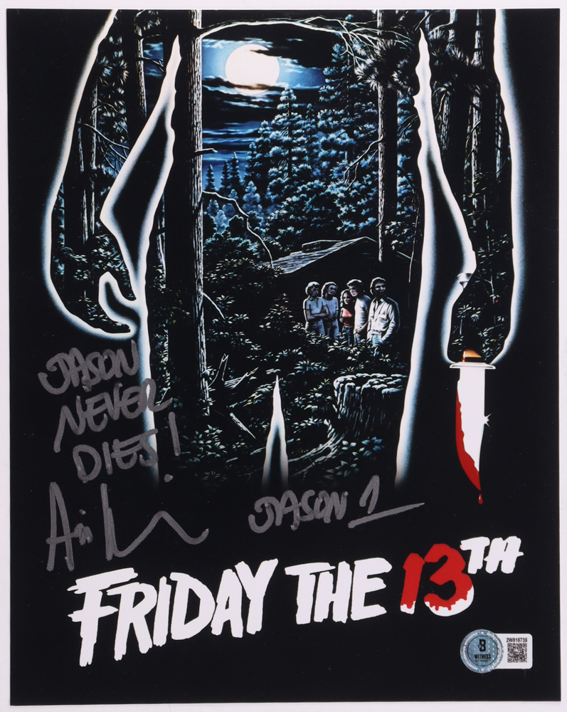 Ari Lehman Signed "Friday the 13th" 8x10 Photo Inscribed "Jason 1" & "Jason Never Dies!" (Beckett) at PristineAuction.com Ari Lehman Signed "Friday the 13th" 8x10 Photo Inscribed "Jason 1" & "Jason Never Dies!" (Beckett) at PristineAuction.com