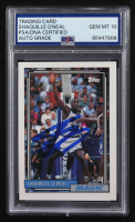 Shaquille O'Neal Signed 1992-93 Topps #362 RC (PSA | Auto 10) at PristineAuction.com