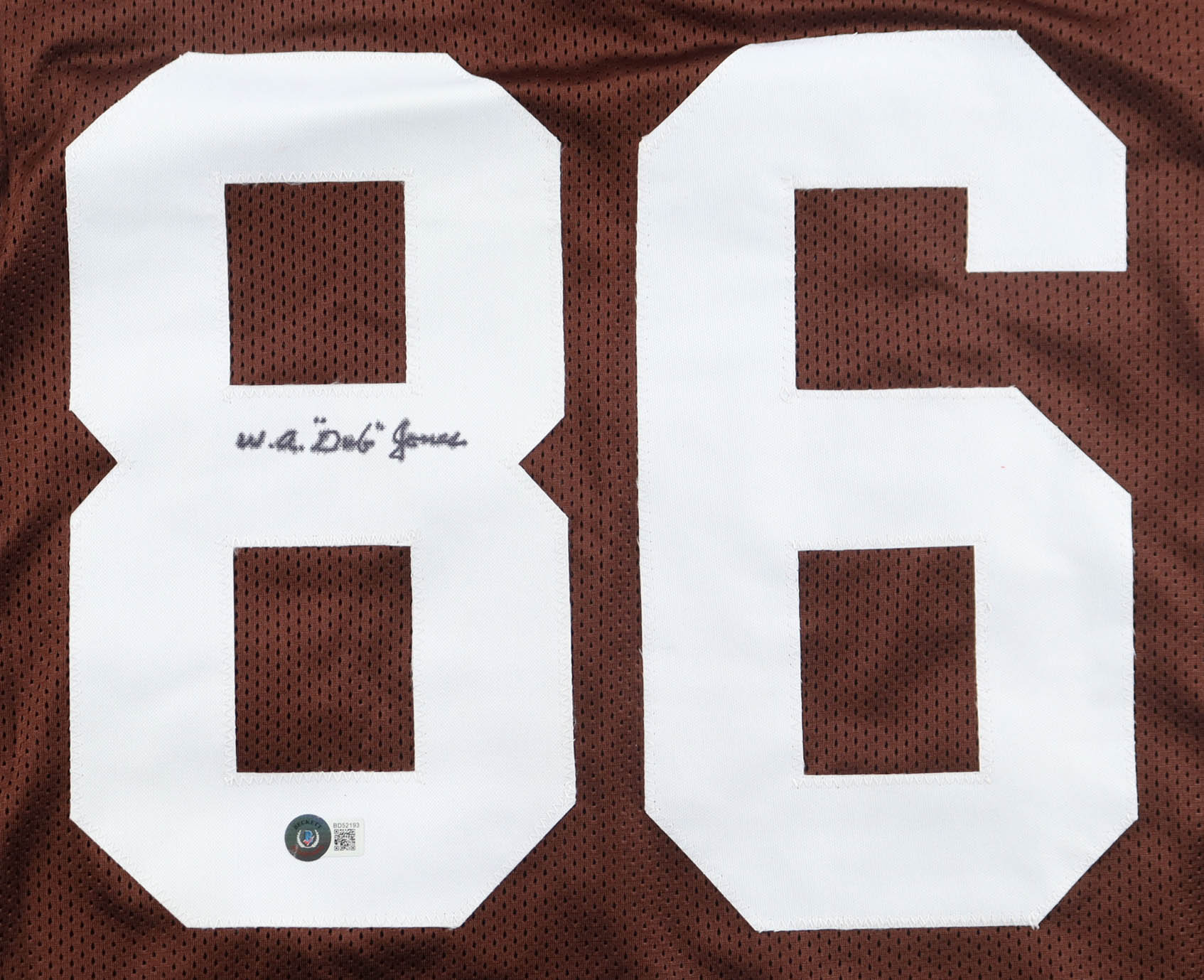 W.A."Dub" Jones Signed Jersey (JSA) at PristineAuction.com W.A."Dub" Jones Signed Jersey (JSA) at PristineAuction.com