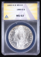 1880-S Morgan Silver $1 Dollar (ANACS MS63) at PristineAuction.com