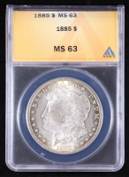 1885 Morgan Silver $1 Dollar (ANACS MS63) at PristineAuction.com