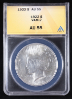 1922 Peace Silver $1 Dollar, VAM-2 (ANACS AU55) at PristineAuction.com