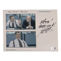 John C. McGinley Signed "Office Space" 8x10 Photo Inscribed "Good Luck!" (Beckett) at PristineAuction.com