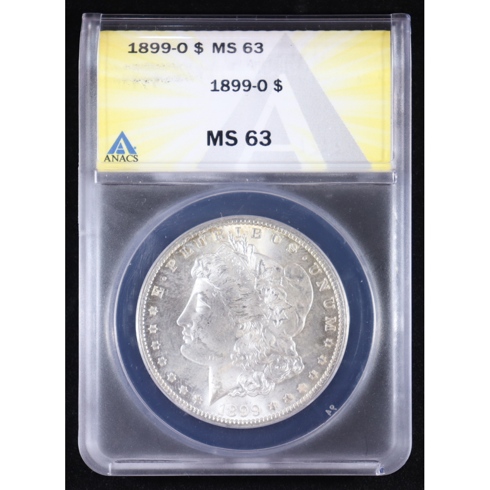 1899-O Morgan Silver $1 Dollar (ANACS MS63) at PristineAuction.com
