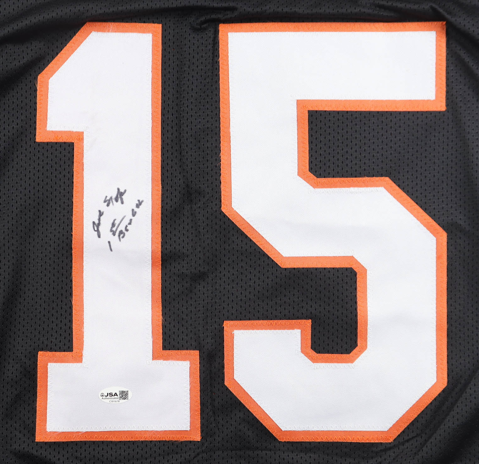 John Stofa Signed Jersey Inscribed "1st Bengal" (JSA) at PristineAuction.com John Stofa Signed Jersey Inscribed "1st Bengal" (JSA) at PristineAuction.com