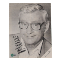 Dave Madden Signed 8x10 Folder Inscribed "With Warm Thoughts Always" (Beckett) at PristineAuction.com