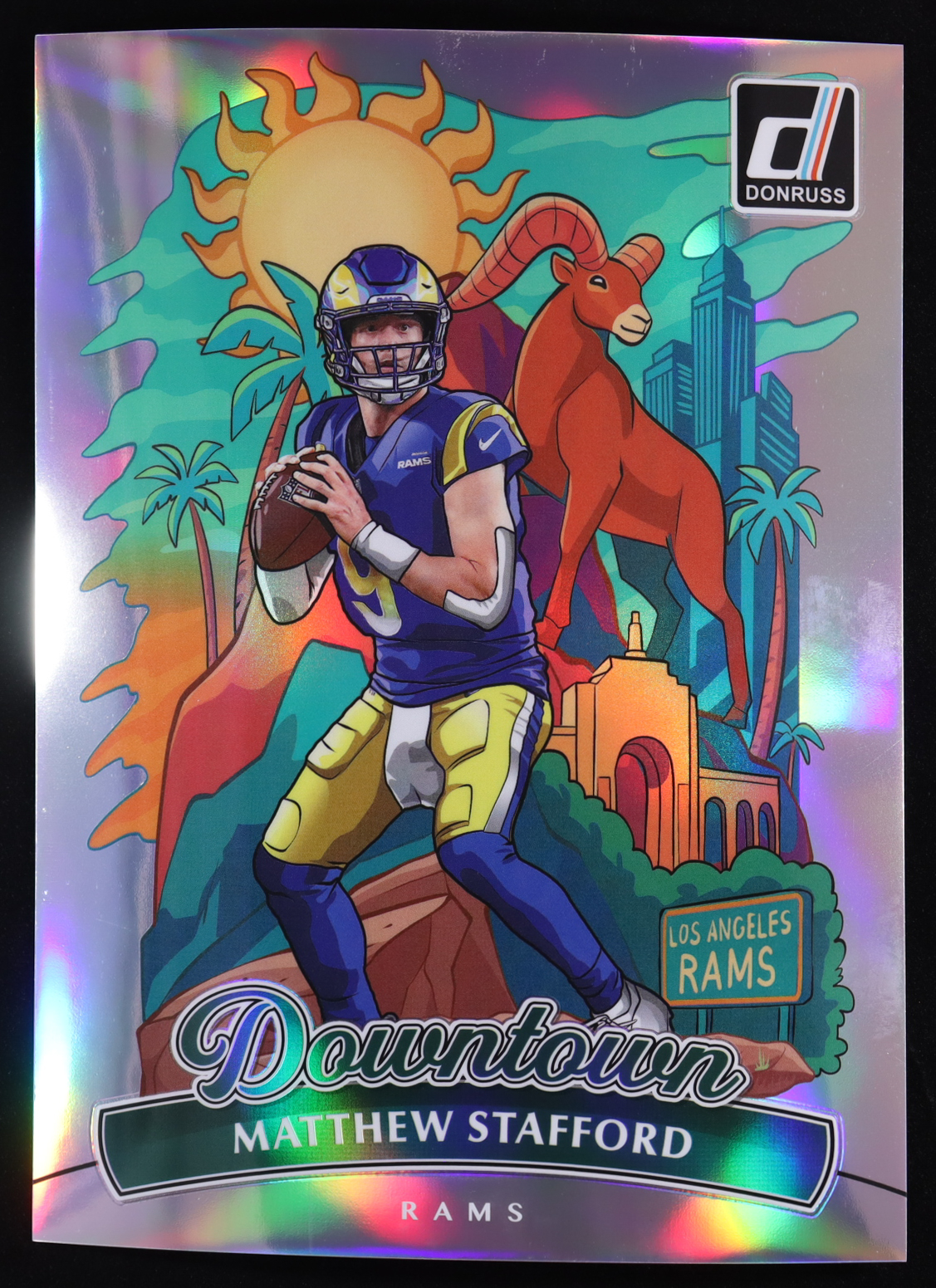 Matthew Stafford 2025 Panini Donruss Downtown #6 Jumbo at PristineAuction.com Matthew Stafford 2025 Panini Donruss Downtown #6 Jumbo at PristineAuction.com