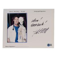 John C. McGinley Signed "Scrubs" 8x10 Photo Inscribed "Good Luck!" (Beckett) at PristineAuction.com