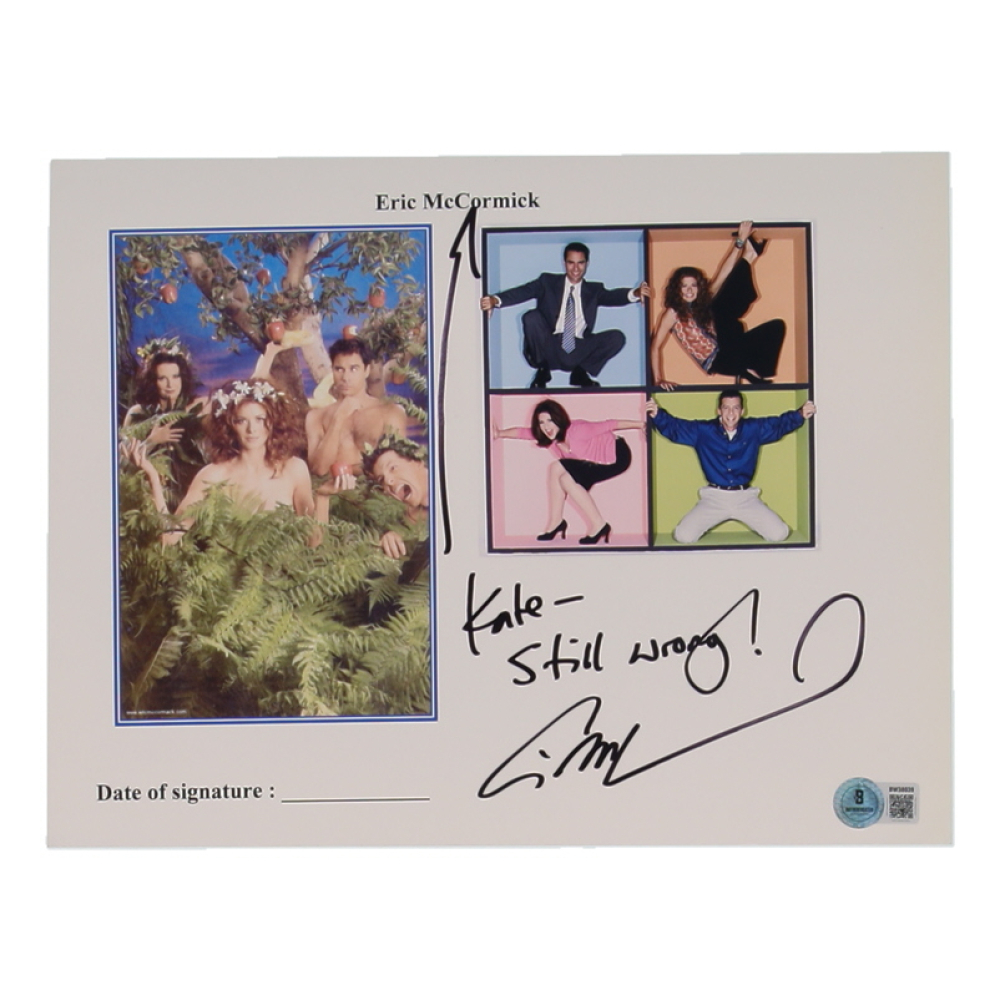 Eric McCormack Signed "Will & Grace" 8x10 Photo Inscribed "Still Wrong!" (Beckett) at PristineAuction.com
